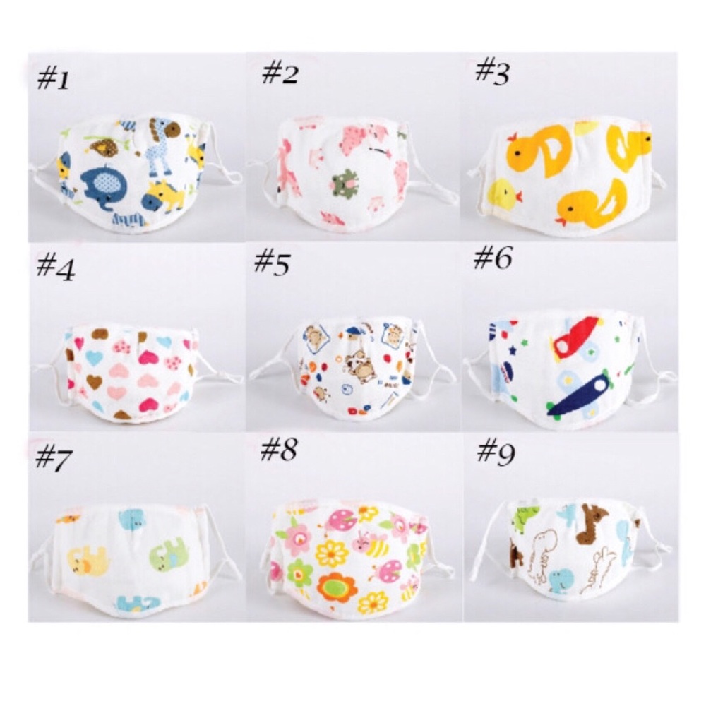 3for$9 Kid’s Washable Face Mask 2-12 Yrs
